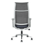 Silla De Oficina Ejecutiva - TECHNO EKHO GRAY - Gris - Respaldo en Malla y Asiento Tapizado - Ekho Gray - Techno - NOGAL BEAT - Silla Ejecutiva