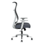 Silla De Oficina Ejecutiva - TECHNO EKHO GRAY - Gris - Respaldo en Malla y Asiento Tapizado - Ekho Gray - Techno - NOGAL BEAT - Silla Ejecutiva