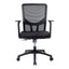 Silla de Oficina Ejecutiva - VERSA ALTUS CAVALLI - Estructura Aluminio - Asiento Tapizado en Tela con Costura y Respaldo - AL-294N - VERSA - NOGAL BEAT - Silla Ejecutiva
