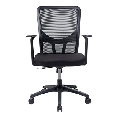 Silla de Oficina Ejecutiva - VERSA ALTUS CAVALLI - Estructura Aluminio - Asiento Tapizado en Tela con Costura y Respaldo - AL-294N - VERSA - NOGAL BEAT - Silla Ejecutiva