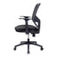 Silla de Oficina Ejecutiva - VERSA ALTUS CAVALLI - Estructura Aluminio - Asiento Tapizado en Tela con Costura y Respaldo - AL-294N - VERSA - NOGAL BEAT - Silla Ejecutiva