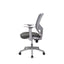 Silla de Oficina Ejecutiva - VERSA ALTUS PRATA - Estructura Aluminio - Asiento Tapizado en Tela con Costura y Respaldo - AL-294G - VERSA - NOGAL BEAT - Silla Ejecutiva