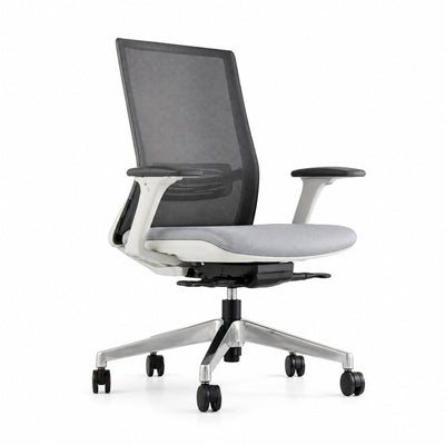 Silla de Oficina Ejecutiva - VERSA ALTUS ZECK - Estructura Aluminio - Asiento Tapizado y Respaldo Alto con Soporte Lumbar - AL-2528 - VERSA - NOGAL BEAT - Silla Ejecutiva