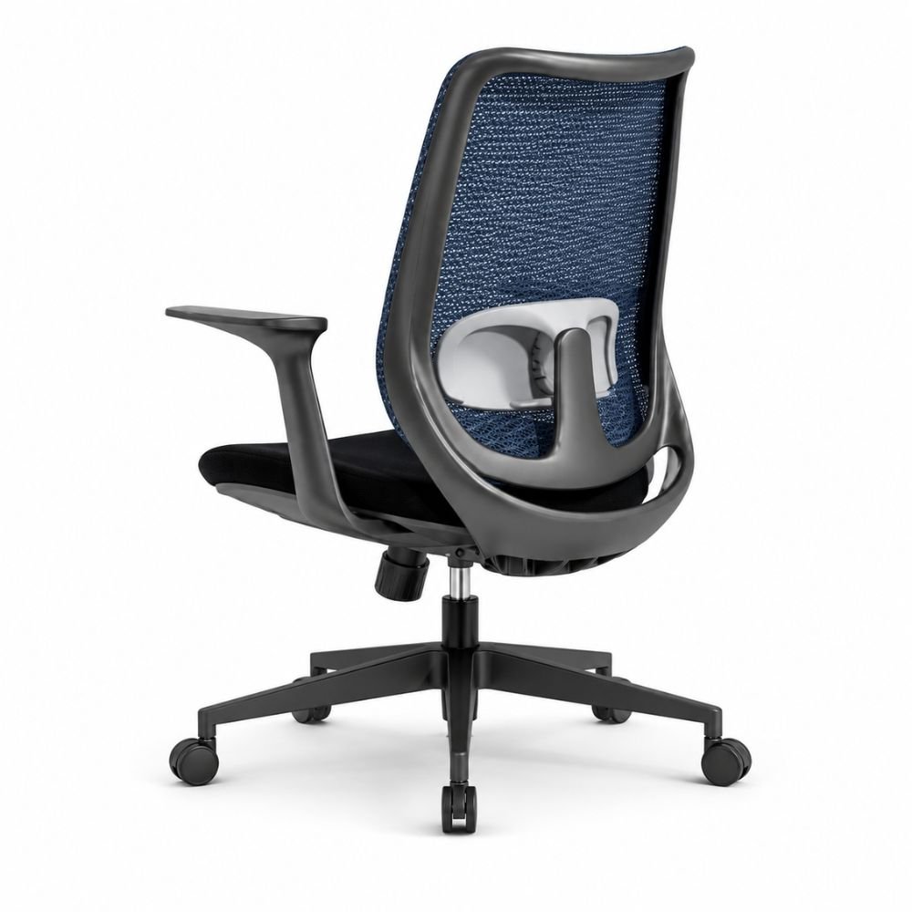 Silla de Oficina Ejecutiva - VERSA ERGOSTAR DUNDA - Negro - Respaldo en Malla y Asiento Tapizado - ES-230 - VERSA - NOGAL BEAT - Silla Ejecutiva