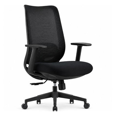 Silla de Oficina Ejecutiva - VERSA ERGOSTAR DUNDA - Negro - Respaldo en Malla y Asiento Tapizado - ES-230 - VERSA - NOGAL BEAT - Silla Ejecutiva