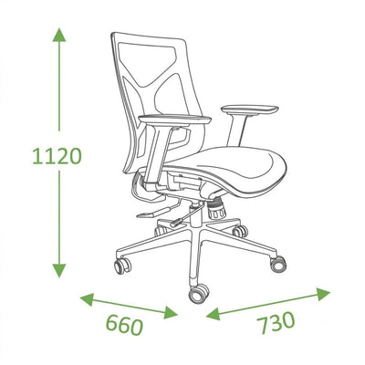 Silla de Oficina Ejecutiva - VERSA ERGOSTAR WULF - Negro con Blanco - Respaldo en Malla y Asiento Tapizado - ES-280 - VERSA - NOGAL BEAT - Silla Ejecutiva