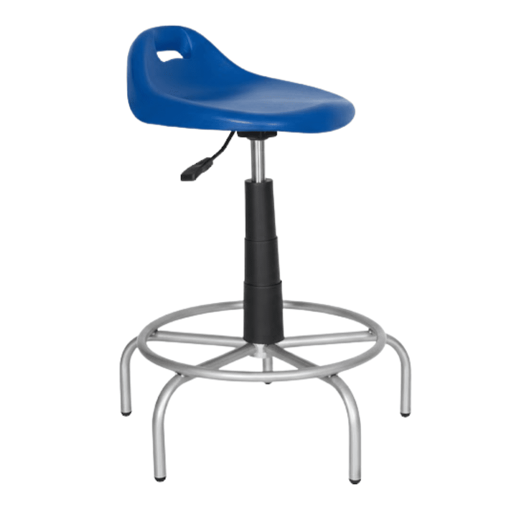 Silla De Oficina Industrial - ALBAR SPIDER - Varios Colores - Asiento y Respaldo En Polietileno - SPIDER - ALBAR - NOGAL BEAT - Sillas de Oficina