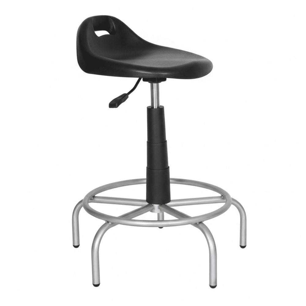 Silla De Oficina Industrial - ALBAR SPIDER - Varios Colores - Asiento y Respaldo En Polietileno - SPIDER - ALBAR - NOGAL BEAT - Sillas de Oficina