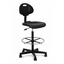 Silla de oficina kit cajero ALBAR AI-02A negra con asiento y respaldo de poliuretano, rodajas de nylon y pistón cajero