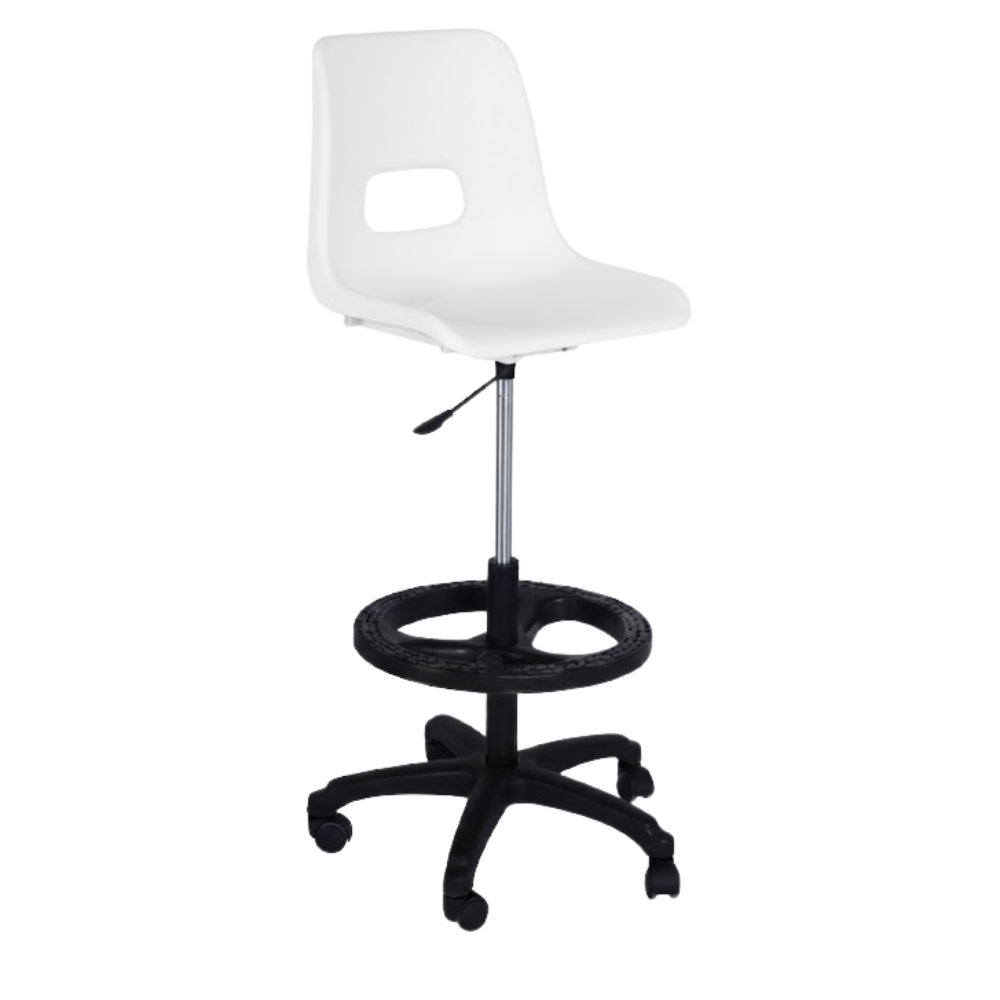 Silla De Oficina Kit Cajero - ALBAR PL - 19 A - Varios Colores - Asiento y Respaldo En Polipropileno - PL-19 A - ALBAR - NOGAL BEAT - Sillas de oficina