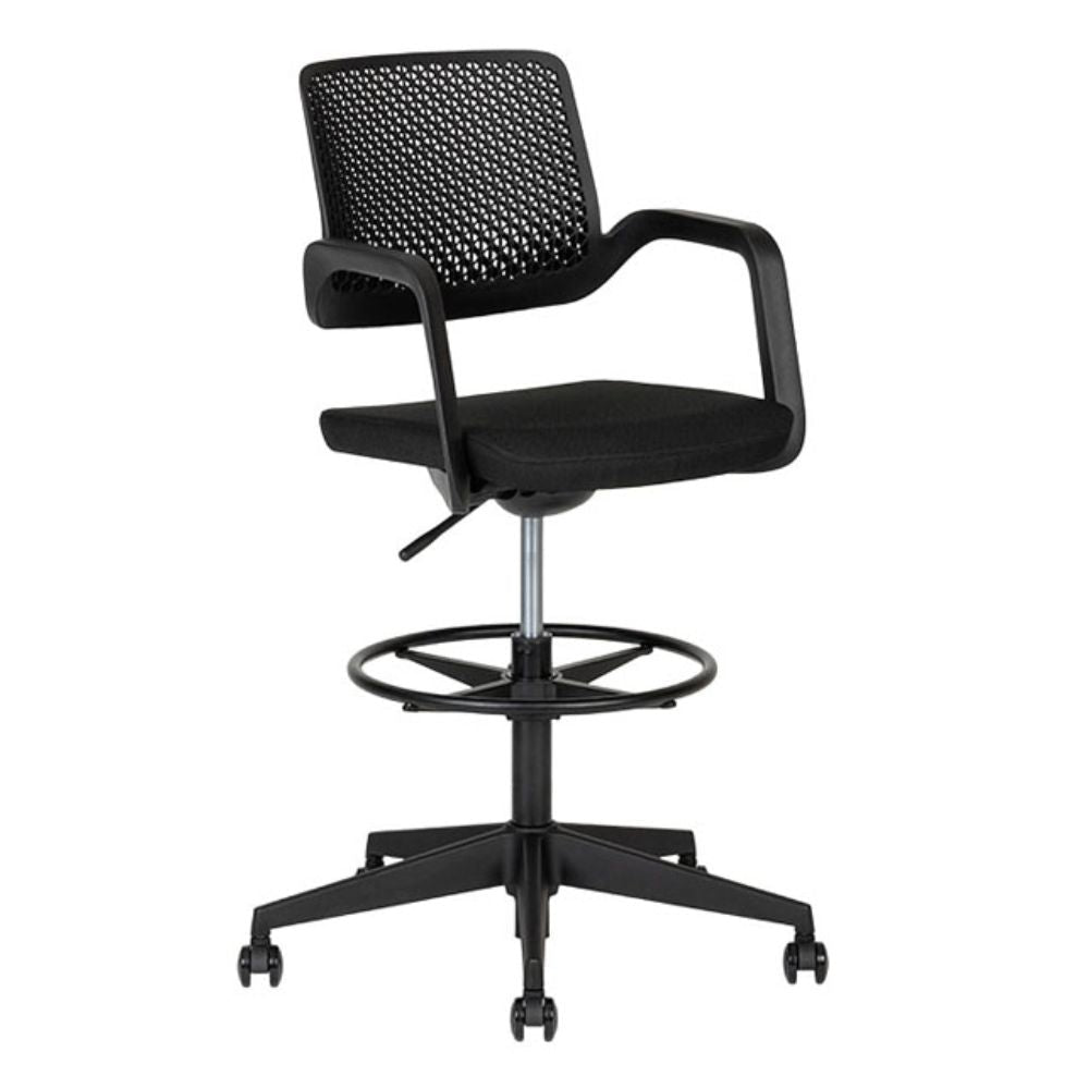 Silla De Oficina Kit Cajero - TECHNO ALTRA - Negro - Asiento Tapizado - Altra - Techno - NOGAL BEAT - Silla Kit Cajero