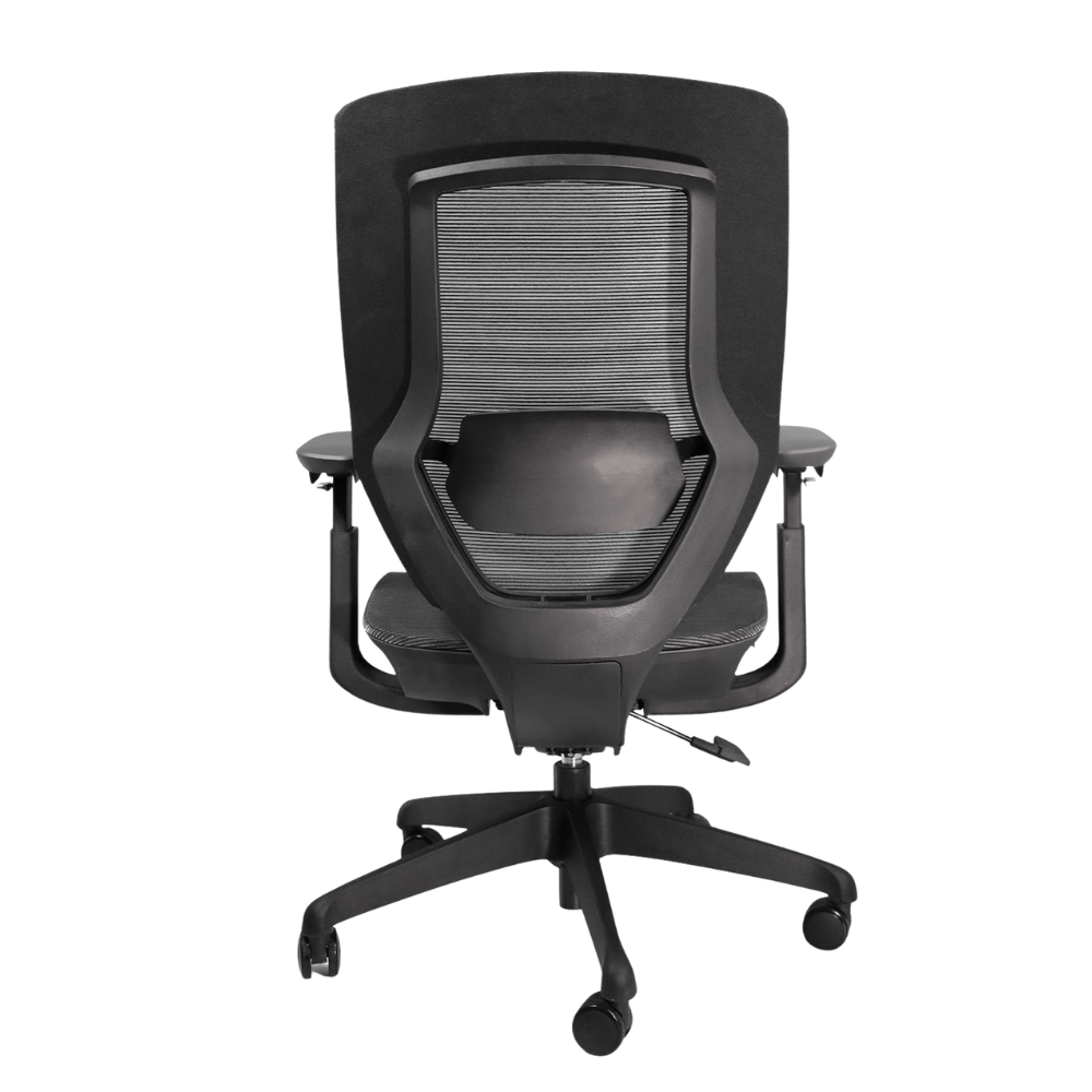 Silla de Oficina - MOBILIARIO EN MOVIMIENTO UCRANIA EJECUTIVO - Negro - Respaldo en Malla y Asiento Tapizado - Ucrania ejecutivo - MOBILIARIO EN MOVIMIENTO - NOGAL BEAT - Sillas de Oficina