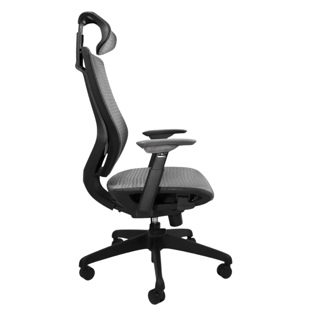 Silla de Oficina - MOBILIARIO EN MOVIMIENTO UCRANIA - Varios Colores - Respaldo en Malla y Asiento Tapizado - UCRANIA - MOBILIARIO EN MOVIMIENTO - NOGAL BEAT - Sillas de Oficina