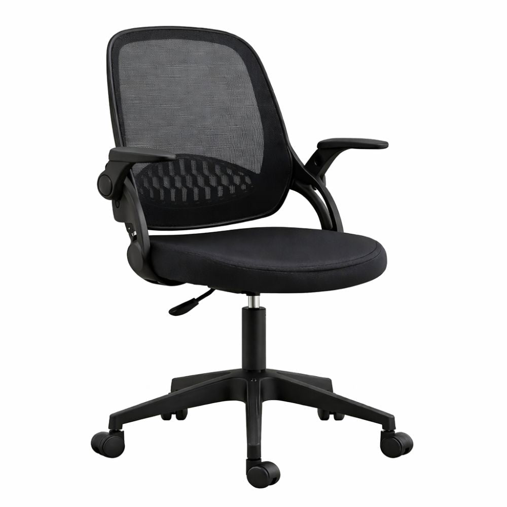 Silla de Oficina Operativa - ALBAR LK - 23 - Varios colores - Respaldo en Malla y Asiento Tapizado - LK-23 NE - ALBAR - NOGAL BEAT - Silla de Oficina