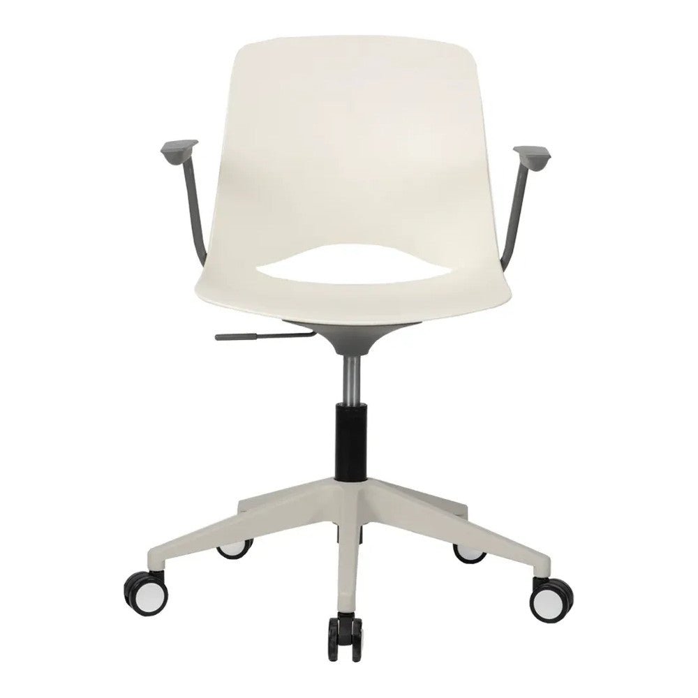 Silla de Oficina Operativa con Nylon - VERSA ALTUS PITCH - Estructura Aluminio - Asiento y Respaldo en Polipropileno - AL-618 - VERSA - NOGAL BEAT - Silla Operativa