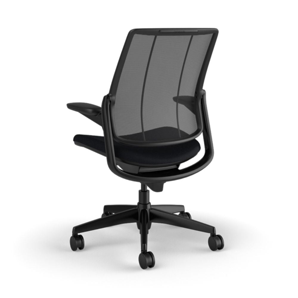 Silla de Oficina Operativa Ergonómica - HUMANSCALE SMART - Respaldo en Malla y Asiento Tapizado - S411BM10CF10XFSHNSC - HUMANSCALE - NOGAL BEAT - Sillas de Oficina