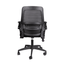 Silla de Oficina Operativa Ergonómica - OFFIHO AREZZO - Negra - Respaldo en Malla y Asiento Tapizado - AREZZO - Brazos Abatibles - OFFIHO - NOGAL BEAT - Sillas de Oficina