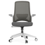 Silla de Oficina Operativa Ergonómica - OFFIHO DOLPHIN OHE - 111 GRIS - Varios Colores - Respaldo en Malla y Asiento Tapizado - OHE-111gris - OFFIHO - NOGAL BEAT - Sillas de oficina