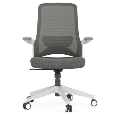 Silla de Oficina Operativa Ergonómica - OFFIHO DOLPHIN OHE - 111 GRIS - Varios Colores - Respaldo en Malla y Asiento Tapizado - OHE-111gris - OFFIHO - NOGAL BEAT - Sillas de oficina