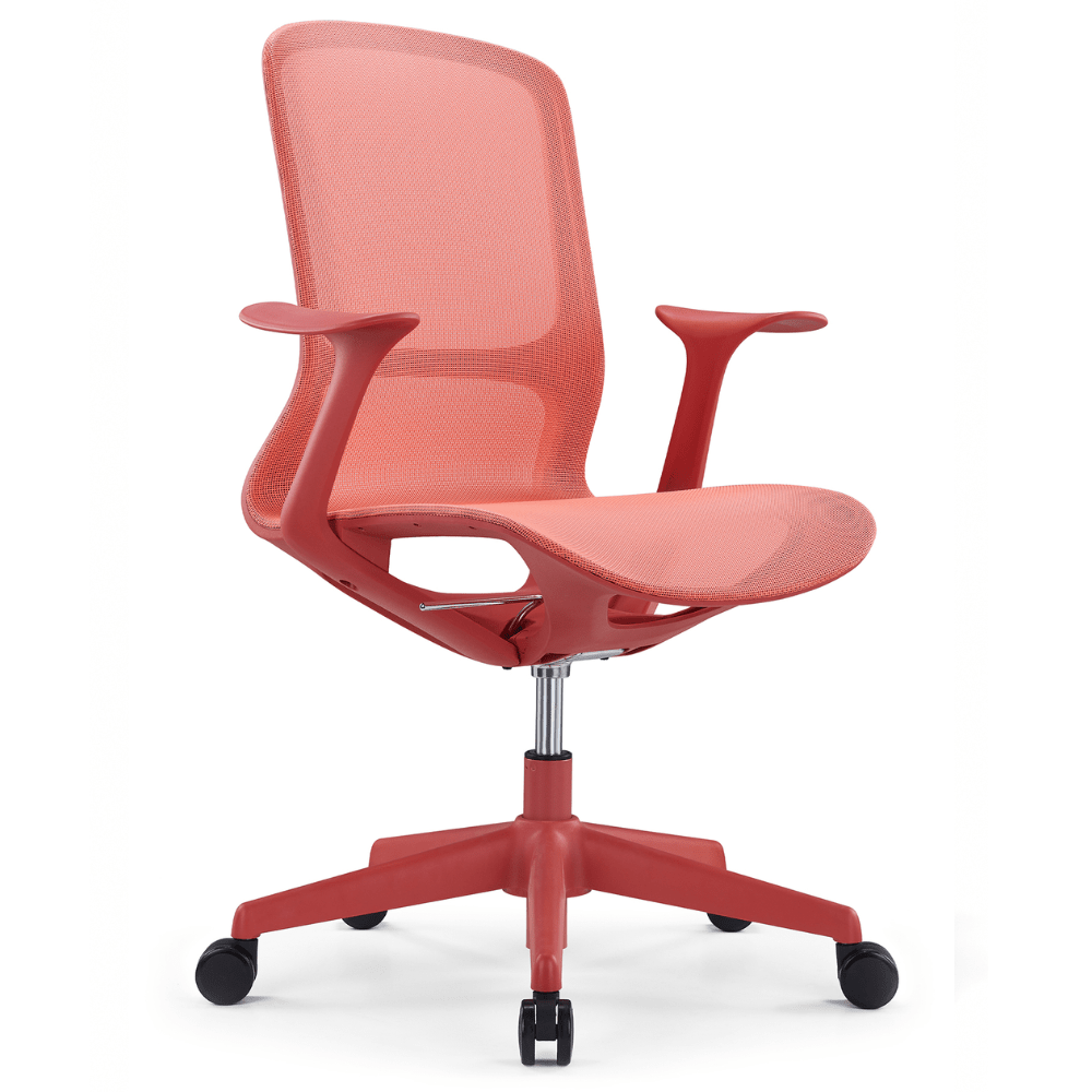 Silla de Oficina Operativa Ergonómica - OFFIHO RAINBOW OHE - 101 - Varios Colores - Respaldo y Asiento en Malla - OHE-101 - OFFIHO - NOGAL BEAT - Silla Operativa
