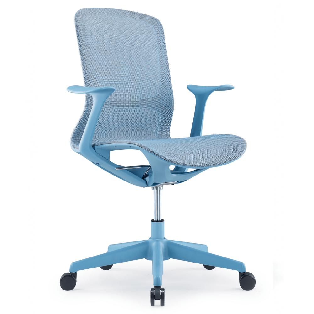 Silla de Oficina Operativa Ergonómica - OFFIHO RAINBOW OHE - 101 - Varios Colores - Respaldo y Asiento en Malla - OHE-101 - OFFIHO - NOGAL BEAT - Silla Operativa