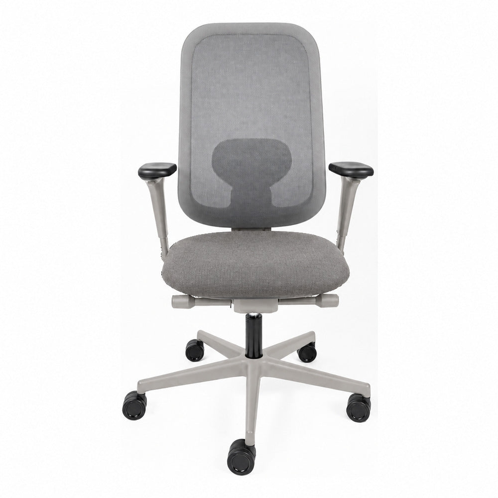 Silla de Oficina Operativa Reclinable - REQUIEZ EVAN RE-3000 - Varios Colores - Brazos Ajustables 4D - Respaldo Tapizado en Mesh