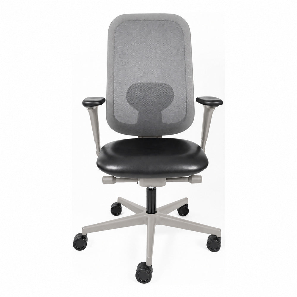 Silla de Oficina Operativa Reclinable - REQUIEZ EVAN RE-3000 - Varios Colores - Brazos Ajustables 4D - Respaldo Tapizado en Mesh