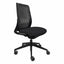 Silla de Oficina Operativa Reclinable - REQUIEZ NOA RS-7147 - Negra - Respaldo en Polipropileno Perforado - Asiento Tapizado