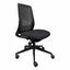 Silla de Oficina Operativa Reclinable - REQUIEZ NOA RS-7147 - Negra - Respaldo en Polipropileno Perforado - Asiento Tapizado