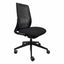 Silla de Oficina Operativa Reclinable - REQUIEZ NOA RS-7147 - Negra - Respaldo en Polipropileno Perforado - Asiento Tapizado