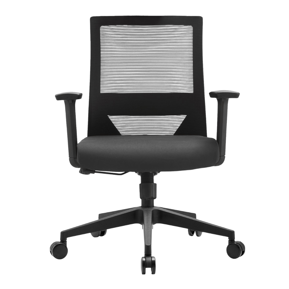 Silla De Oficina Operativa Soporte Lumbar - GERSA DUNA BAJO - Varios Colores - Respaldo En Malla y Asiento Tapizado - Duna Bajo - GERSA - NOGAL BEAT - Sillas de oficina