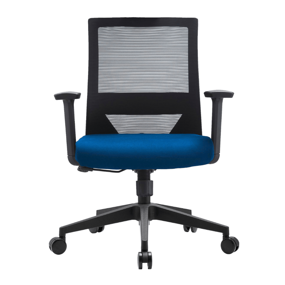 Silla De Oficina Operativa Soporte Lumbar - GERSA DUNA BAJO - Varios Colores - Respaldo En Malla y Asiento Tapizado - Duna Bajo - GERSA - NOGAL BEAT - Sillas de oficina