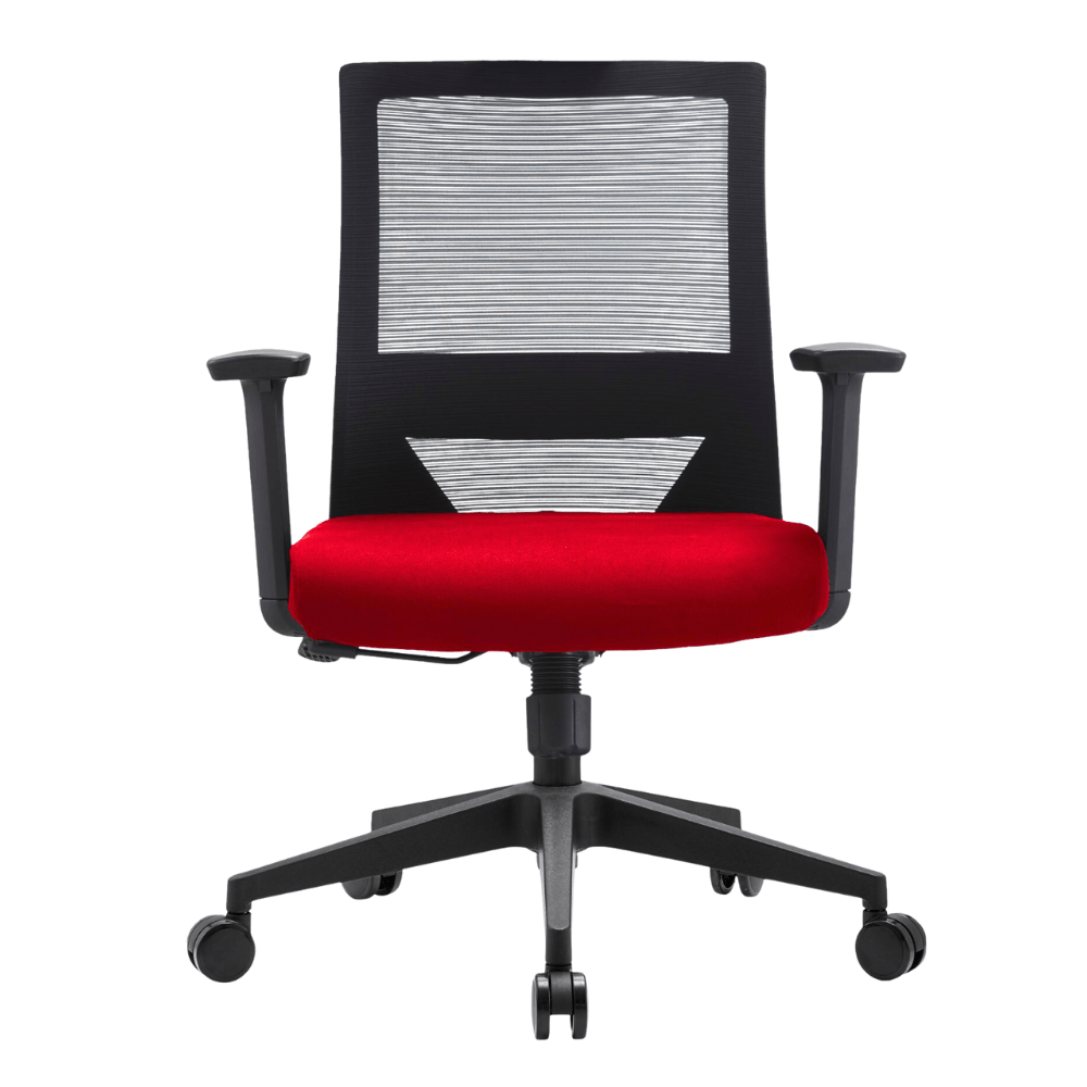 Silla De Oficina Operativa Soporte Lumbar - GERSA DUNA BAJO - Varios Colores - Respaldo En Malla y Asiento Tapizado - Duna Bajo - GERSA - NOGAL BEAT - Sillas de oficina