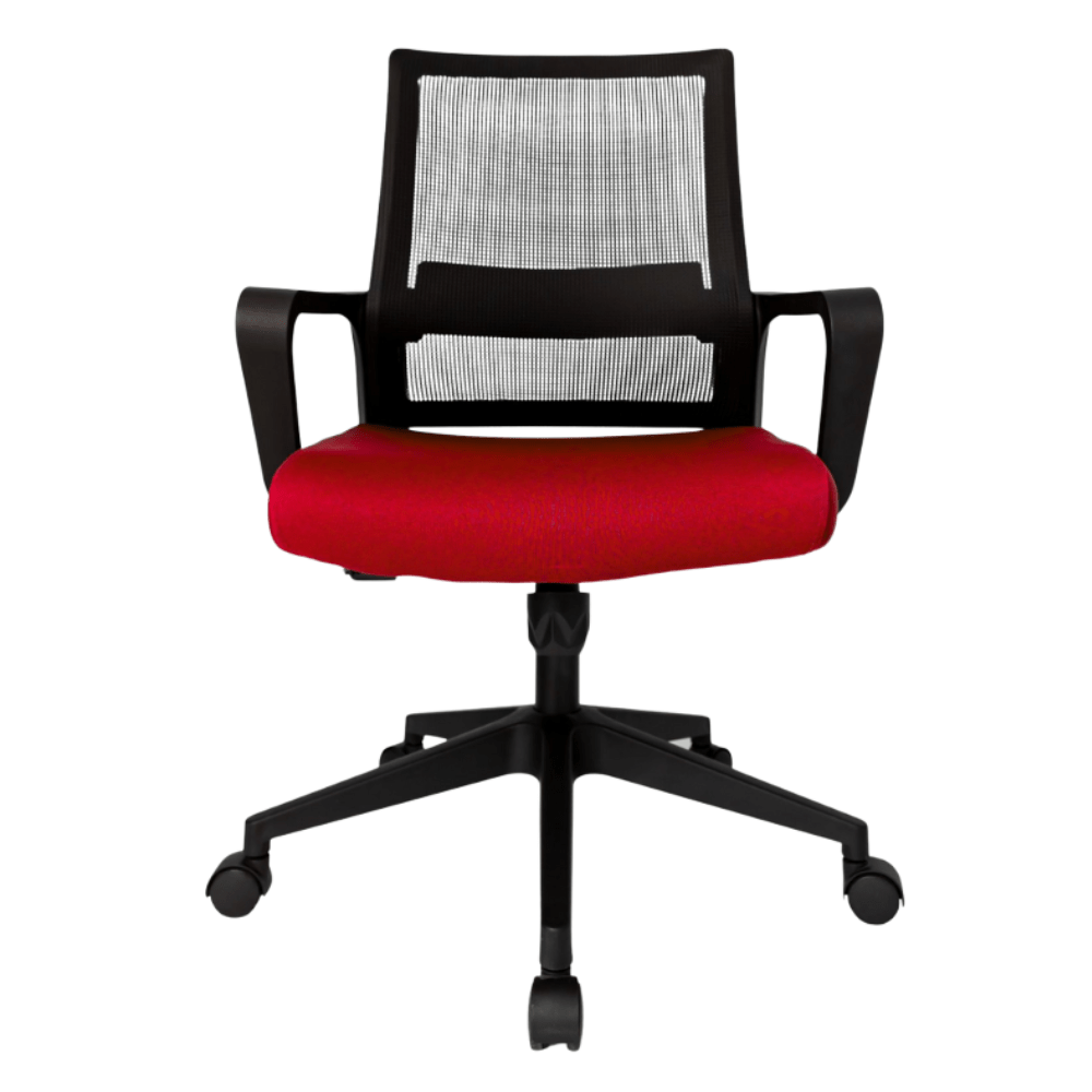Silla De Oficina Operativa Soporte Lumbar - GERSA E - 17551 - INY - Negro - Respaldo En Malla y Asiento Tapizado - E-17551-INY - GERSA - NOGAL BEAT - Sillas de oficina