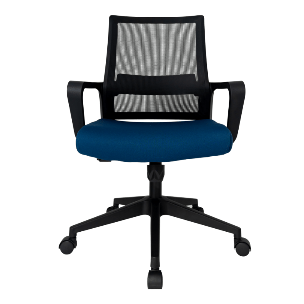 Silla De Oficina Operativa Soporte Lumbar - GERSA E - 17551 - INY - Negro - Respaldo En Malla y Asiento Tapizado - E-17551-INY - GERSA - NOGAL BEAT - Sillas de oficina