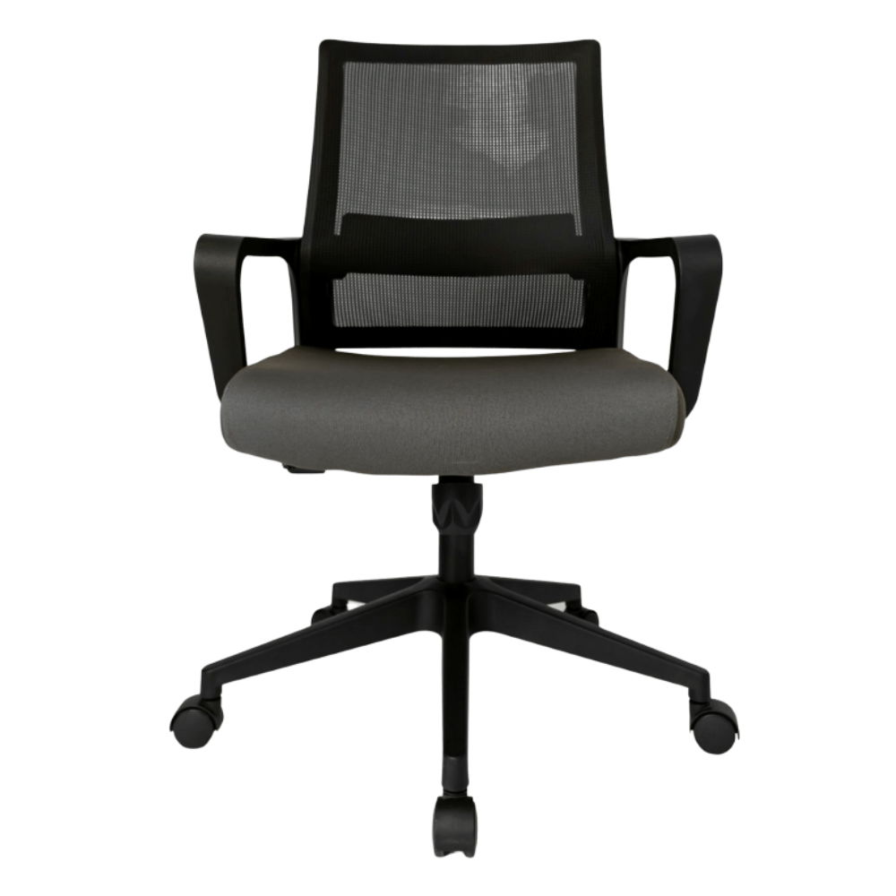 Silla De Oficina Operativa Soporte Lumbar - GERSA E - 17551 - INY - Negro - Respaldo En Malla y Asiento Tapizado - E-17551-INY - GERSA - NOGAL BEAT - Sillas de oficina