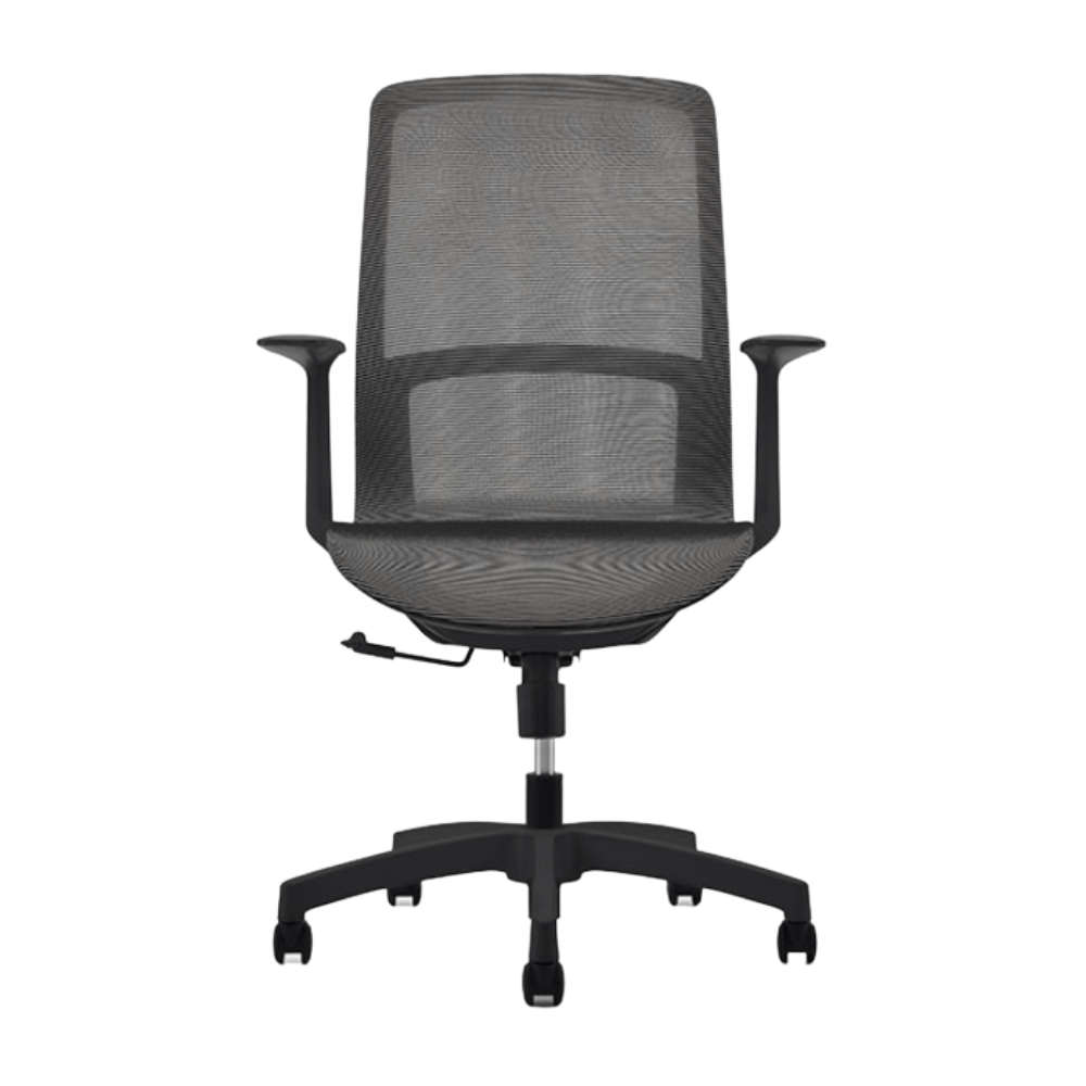 Silla De Oficina Operativa - TECHNO SONIC - Varios Colores - Asiento y Respaldo Tapizado - Sonic negro - Techno - NOGAL BEAT - silla