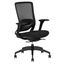 Silla de Oficina Operativa - TECHNO SOUL EXPRESS BLACK RESPALDO BAJO - Negro - Respaldo en Malla y Asiento Tapizado - Soul Express Black Respaldo Bajo - Techno - NOGAL BEAT - Silla Operativa