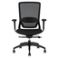 Silla de Oficina Operativa - TECHNO SOUL EXPRESS BLACK RESPALDO BAJO - Negro - Respaldo en Malla y Asiento Tapizado - Soul Express Black Respaldo Bajo - Techno - NOGAL BEAT - Silla Operativa
