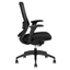 Silla de Oficina Operativa - TECHNO SOUL EXPRESS BLACK RESPALDO BAJO - Negro - Respaldo en Malla y Asiento Tapizado - Soul Express Black Respaldo Bajo - Techno - NOGAL BEAT - Silla Operativa