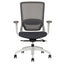 Silla de Oficina Operativa - TECHNO SOUL EXPRESS WHITE RESPALDO BAJO - Blanca - Respaldo en Malla y Asiento Tapizado - Soul Express White Respaldo Bajo - Techno - NOGAL BEAT - Silla Operativa