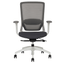 Silla de Oficina Operativa - TECHNO SOUL EXPRESS WHITE RESPALDO BAJO - Blanca - Respaldo en Malla y Asiento Tapizado - Soul Express White Respaldo Bajo - Techno - NOGAL BEAT - Silla Operativa