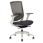 Silla de Oficina Operativa - TECHNO SOUL EXPRESS WHITE RESPALDO BAJO - Blanca - Respaldo en Malla y Asiento Tapizado - Soul Express White Respaldo Bajo - Techno - NOGAL BEAT - Silla Operativa