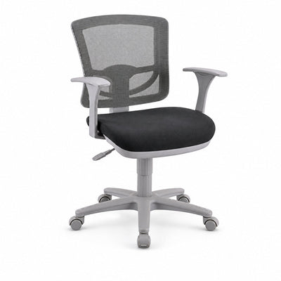 Silla de Oficina Operativa - VERSA ALTUS BRAVA - Estructura Aluminio - Asiento en Espuma Inyectada y Moldeada con Respaldo - AL-447 - VERSA - NOGAL BEAT - Silla Operativa