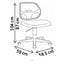 Silla de Oficina Operativa - VERSA ALTUS MACRO - Estructura Aluminio - Asiento Tapizado y Respaldo en Malla y Estrella 5 Puntas Nylon Negro - AL-418 - VERSA - NOGAL BEAT - Silla Operativa