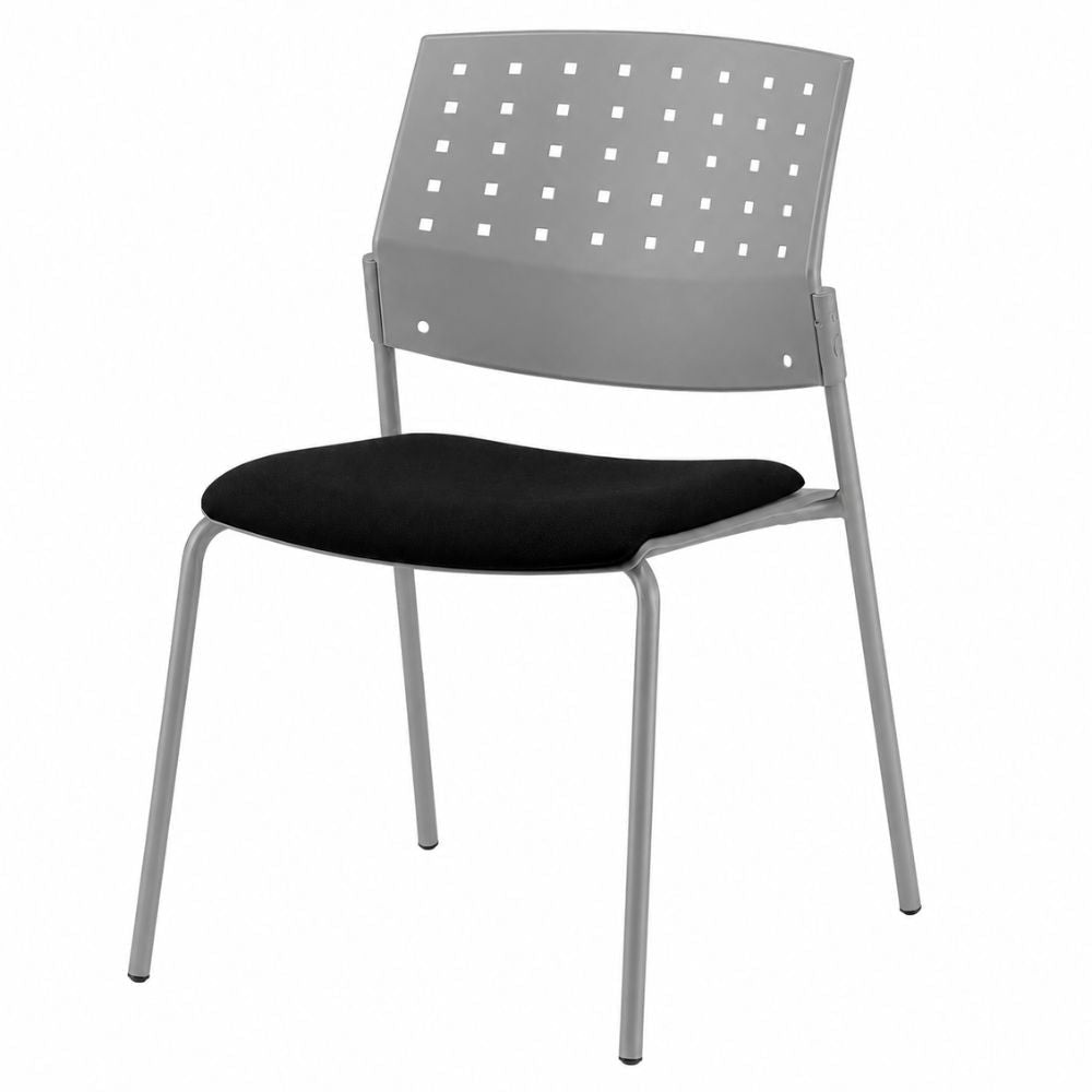 Silla de Oficina para Recepción Asiento Tapizado - LABENZE ARETA 106-00213 - Varios Colores - Patas Tubular Gris - 106-00213 - Labenze - NOGAL BEAT - Silla de Visita