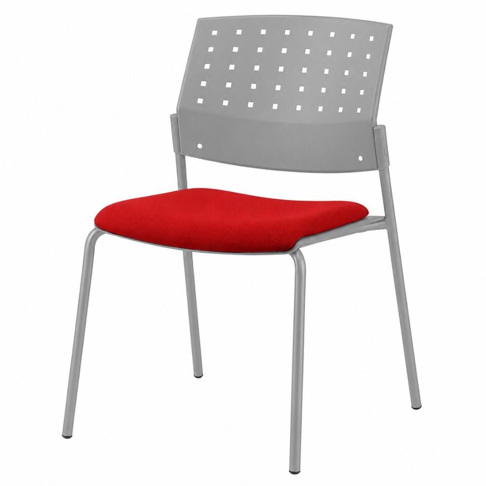 Silla de Oficina para Recepción Asiento Tapizado - LABENZE ARETA 106-00213 - Varios Colores - Patas Tubular Gris - 106-00213 - Labenze - NOGAL BEAT - Silla de Visita