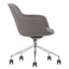Silla De Oficina Secretarial Aluminio - TECHNO HUB CON RODAJAS - Varios Colores - Tapizado - Hub con Rodajas Addison - Techno - NOGAL BEAT - silla