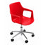 Silla secretarial Colos Vesper 2SWal con brazos, asiento y respaldo de polipropileno y base estrella de aluminio.