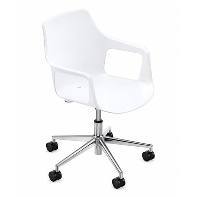Silla de Oficina Secretarial - COLOS VESPER 2SWal - Con Brazos - Varios Colores - Asiento y Respaldo en Polipropileno - VESPER 2SWal - Colos - NOGAL BEAT - Silla Secretarial